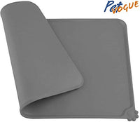 PetVogue Silicone Waterproof Dog Cat Pet Feeding Food Mat with Raised Edge | Non Slip, Easy Clean Pet Dog Cat Bowl Mats Placemat