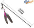 PetVogue Colorful Feather Teaser with Bell and Exerciser for Cat and Kitten - Cat Toy Interactive Cat Wand