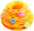 PetVogue Toy Roller Cat Toys 3 Level Towers Tracks Roller with Colorful Ball Interactive Kitten Fun Mental Physical Exercise Puzzle for Lovely Pets