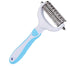PetVogue Pet Grooming Tool - Dematting Comb with 2 Sided for Cats & Dogs Professional Undercoat Grooming Rake Brush Double Sided