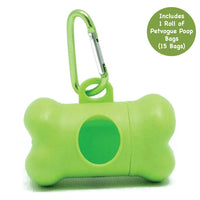 PetVogue Bone Dispenser with Scented Pooper Scooper 15 Dog Poop Bags for Over Scoopers Claw for Pet Dog Waste(1 Dispenser and 1 Roll)