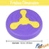 Dog Frisbee - PetVogue 2 in 1 Dog Toys Flying Disc with Removebale Boomerang
