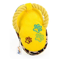 PetVogue Pet Dog Puppy Cotton Rope Plush Slipper Shape Squeaky Bite-Resistant Chew Toy for Small and Medium Dog