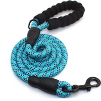PetVogue 4FT Strong Dog Rope Leash with Comfortable Padded Handle and Highly Reflective Threads for Medium and Large Dogs