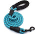 PetVogue 4FT Strong Dog Rope Leash with Comfortable Padded Handle and Highly Reflective Threads for Medium and Large Dogs
