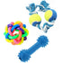 PetVogue Training Toy Set with Ball Ropes for Small Dog and Pets - Pack of 3