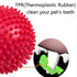 PetVogue 3.5‰۝ Spiky Squeaker Ball Dog Toy, Cleans Teeth and Promotes Good Dental and Gum Health for Your Pet - Red
