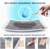 PetVogue Black Charcoal Dog Pee Pads Large (60x60) cm, New & Improved Odor-Control Absorbs Up to 7-8 Cups of Urine Puppy Potty Training Pads, 6-Layer Leak-Proof for Dogs Pads (25 Counts)