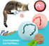 Cat Toy 360¡ Space Spinning Ball Toy Roller Cat Toy Mental and Physical Exercise Training Toys Equipped with Bell Dazzle Catnip Ball, Cat Mint Ball