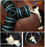 Cat Tunnel Tube Cat Tunnels for Indoor Cats 3 Way Collapsible, Kitten Tunnel Bored Cat Pet Toys with Peek Hole Ball for Kitty, Puppy, Rabbit