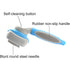 PetVogue - Self Cleaning Slicker Brush with Ergonomic Non-Slip Handle for Pet Grooming Gently Removes Tangled Matted Fur from Cats and Dogs