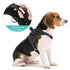 Dog Harness Easy to Put on Small Dog - Choke Free Adjustable Pet Vest No Pull  Sport Vest Harness Reflective Soft Padded Vest -Large(Colour May Vary)
