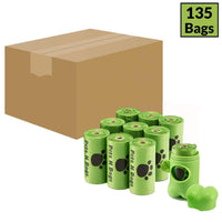 PetVogue Scented Pooper Scooper 9 Rolls 135 Poop Bags Designed for over Scoopers Claw for Pet Dog Waste