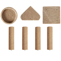 PetVogue Multi-Level Activity Cat Tree House with Scratching Posts, Kitten pet Home and Furniture Play Tower Tree - Medium