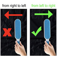 PetVogue Fur and Lint Double Side Remover Brush with Self-Cleaning Base for Furniture, Car Seat, Clothing for Dog and Cat