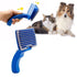 PetVogue Professional Slicker Brush for Dogs and Cats Self-Cleaning Grooming Comb for Dematting Detangling & Deshedding
