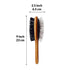 PetVogue Professional Double Sided Pin and Bristle Bamboo Brush Pet Grooming Comb