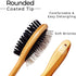 PetVogue Professional Double Sided Pin and Bristle Bamboo Brush Pet Grooming Comb